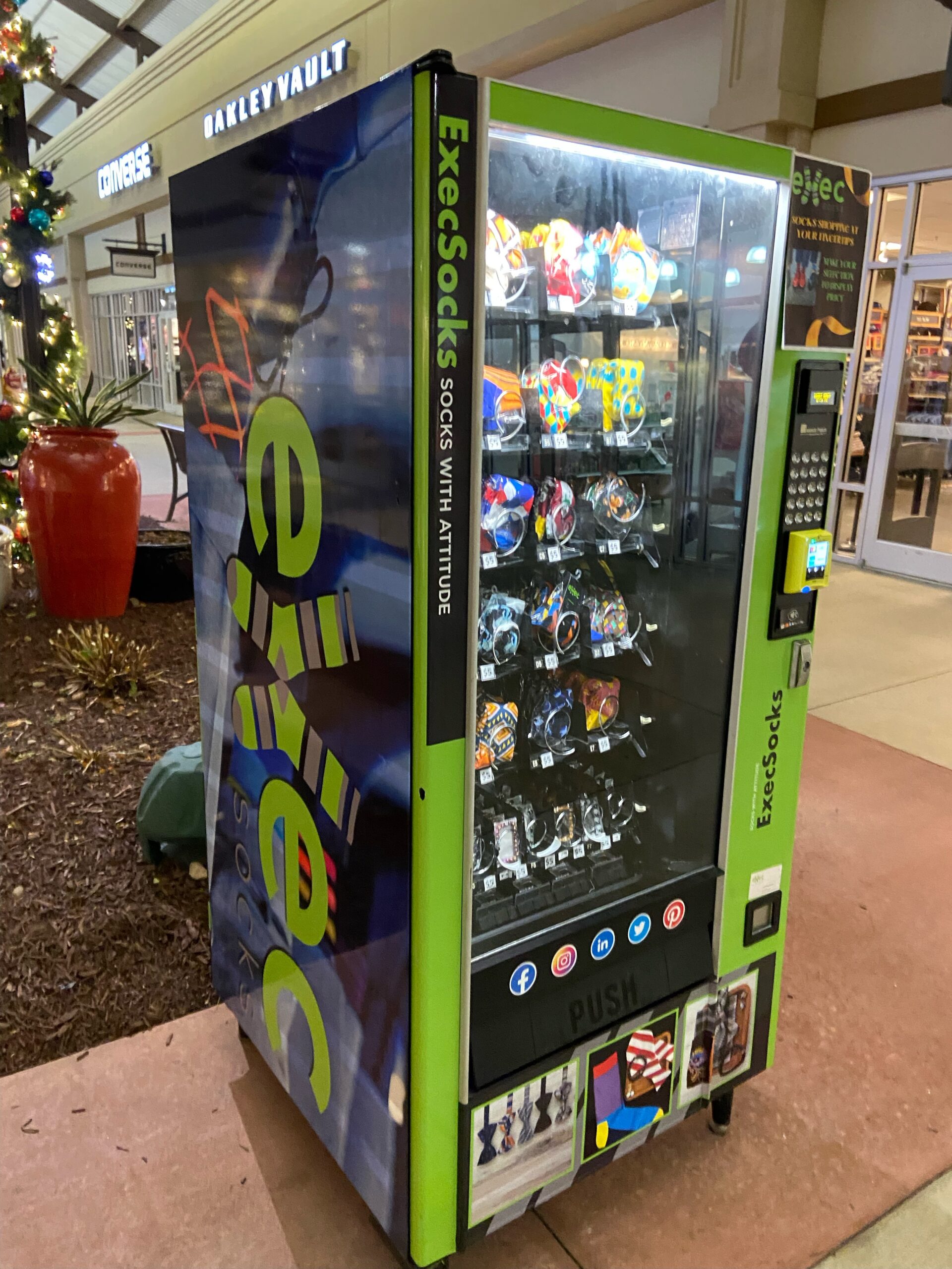a sock vending machine